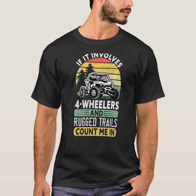 Camiseta Utv Atv Dirt 4 WheelOff Road Carreras Mudding Vin (Anverso)