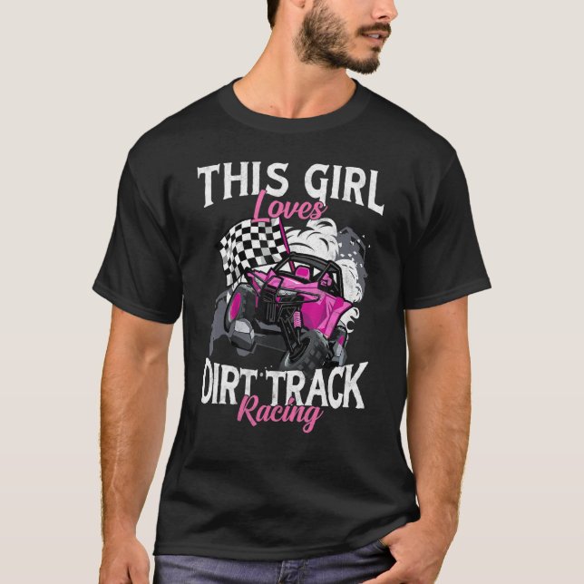 Camiseta UTV ATV Quad Offroad Car Este Chica Ama El Tráfico (Anverso)