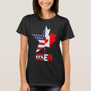 Camiseta UU. Eh Canadá Canadá Bandera Americana Canadiense 