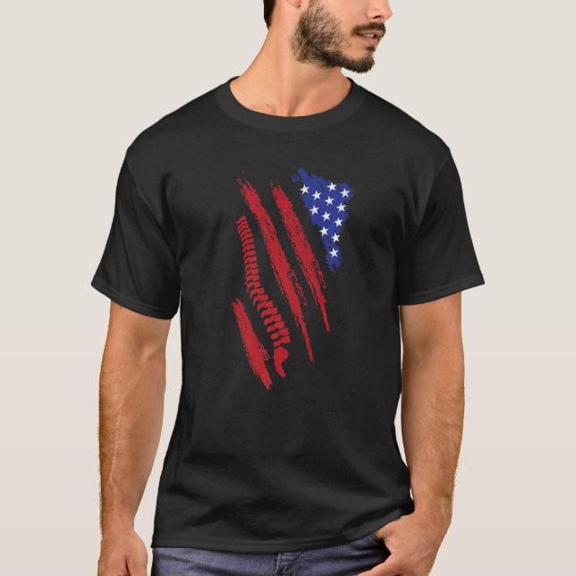 Camiseta Uu Flag Spine Whisperer Chiro Squad American Chir (Anverso)