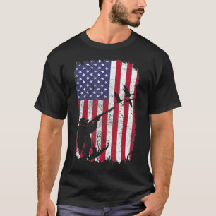 Camiseta Uu Hunters Laborador de Caza de Patos Bandera Amer