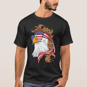 Camiseta Uu Mullet Eagle De Libertad 4 De Julio Patriótico