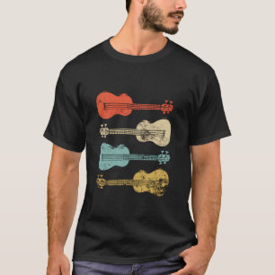 Camiseta Uulele Colorful Pineapple Hawaiian Uke Shirt