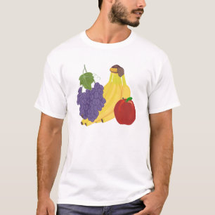 Camiseta Uvas Bananas Camisas de pintura de frutas de manza