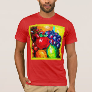Camiseta Uvas, cal, Naranja, frutas de Apple. ¡Hazte con un