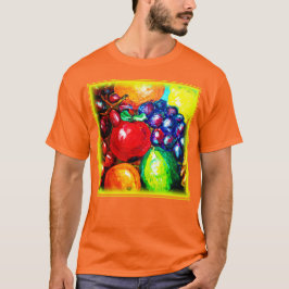 Camiseta Uvas, cal, Naranja, frutas de Apple. ¡Hazte con un