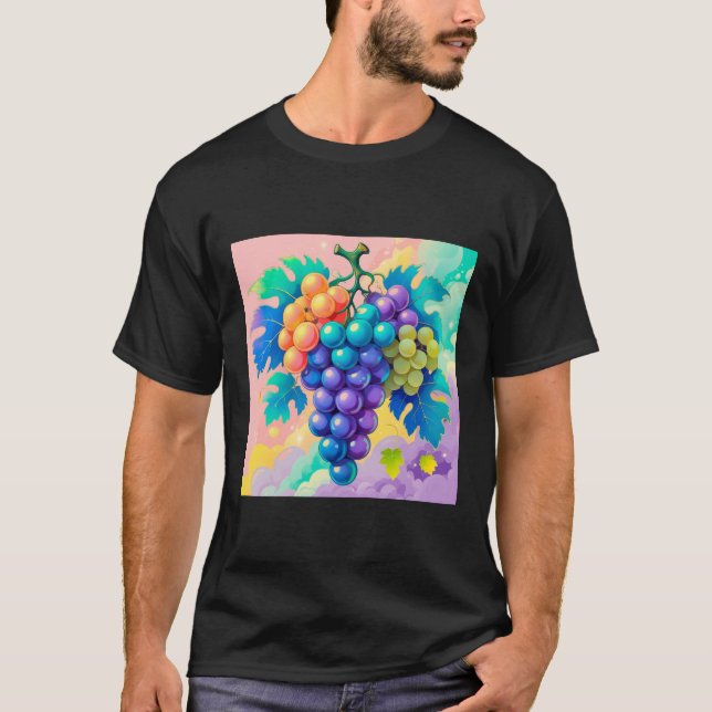 Camiseta Uvas coloridas (Anverso)