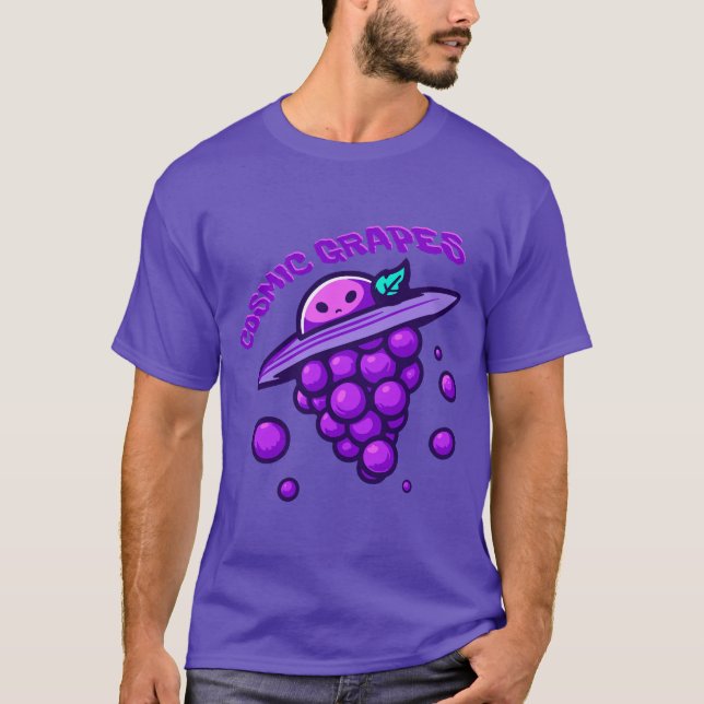 Camiseta uvas cósmicas ajenas (Anverso)