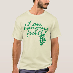 Camiseta Uvas de fruta colgantes bajas Vino Amante Regalo V