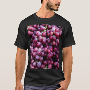 Camiseta Uvas De Vino Rojo: Fondo Lusoso.