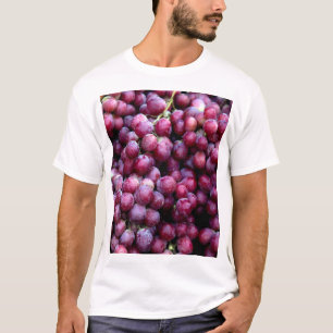 Camiseta Uvas De Vino Rojo: Fondo Lusoso.