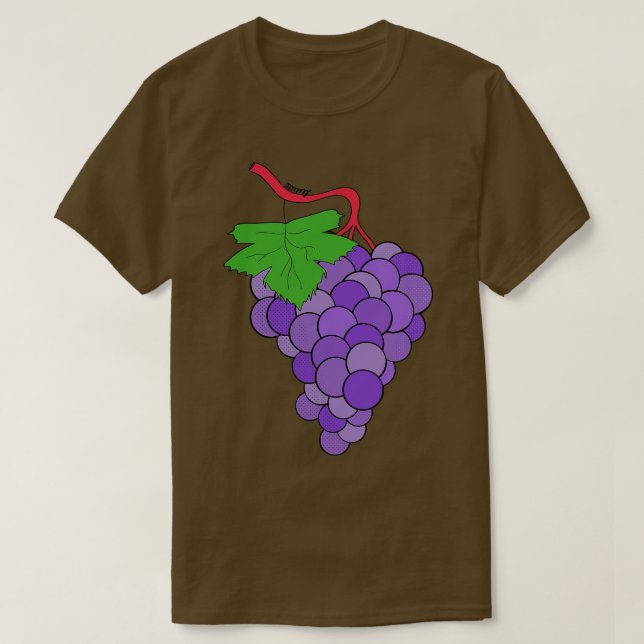 Camiseta Uvas deliciosas (Diseño del anverso)