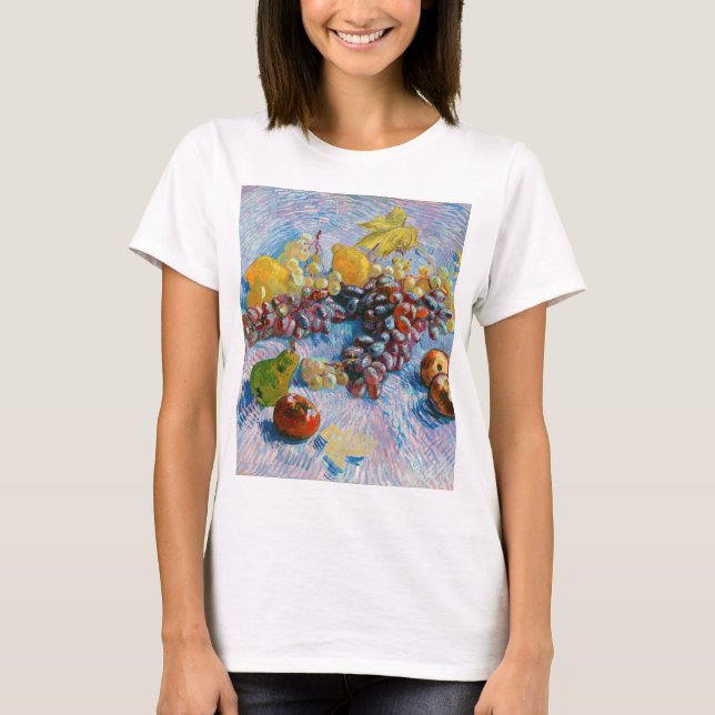 Camiseta Uvas, leones, peras y manzanas, Van Gogh (Anverso)