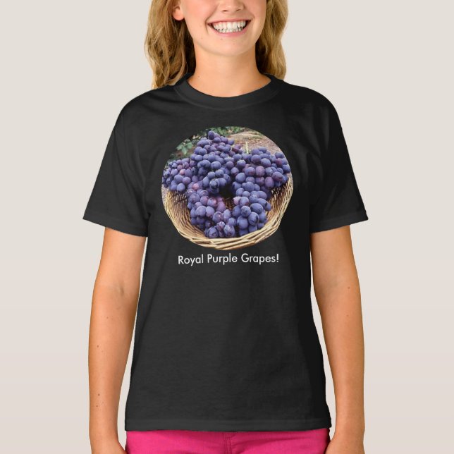 Camiseta Uvas moradas reales (Anverso)