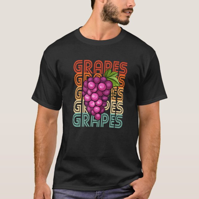 Camiseta Uvas retro (Anverso)