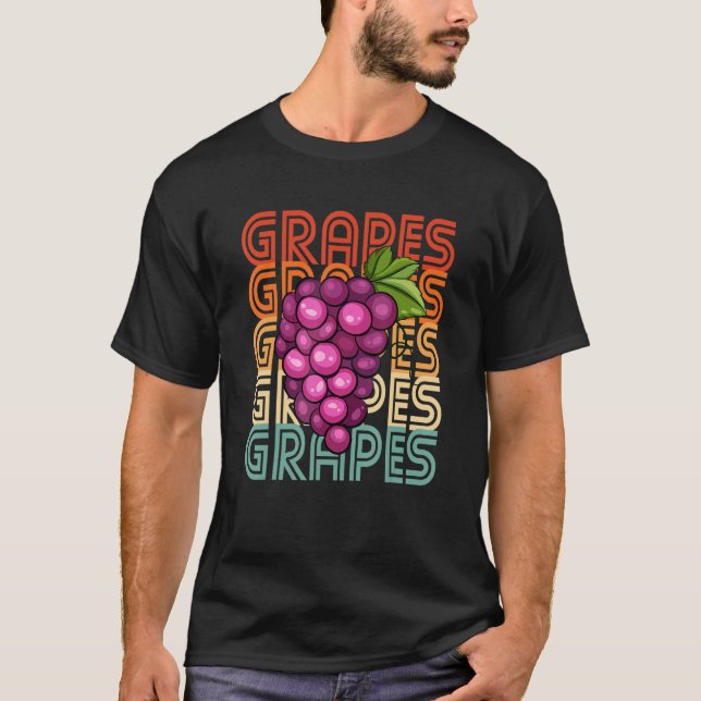 Camiseta Uvas retro (Anverso)