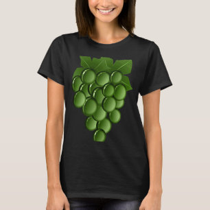 Camiseta Uvas verdes Halloween Vino Vino Fruta de viñedo