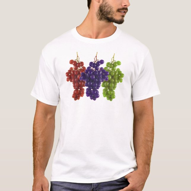 Camiseta Uvas verdes y moradas rojas (Anverso)