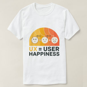 Camiseta Ux es la felicidad del usuario Graciosa del Diseña