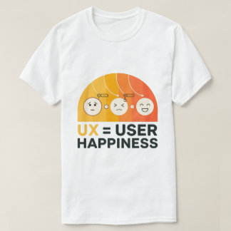 Camiseta Ux es la felicidad del usuario Graciosa del Diseña