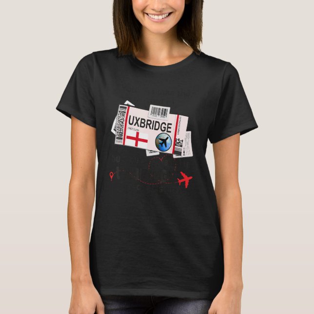 Camiseta Uxbridge Chica Uxbridge Boarding Pass Uxbridge (Anverso)