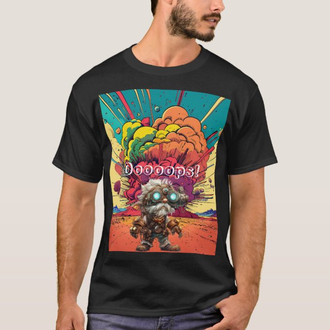 Camiseta ¡Uy! Steampunk Gnome (Anverso)