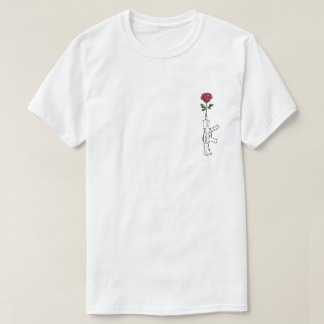 Camiseta Uzi Rosa (Diseño del anverso)