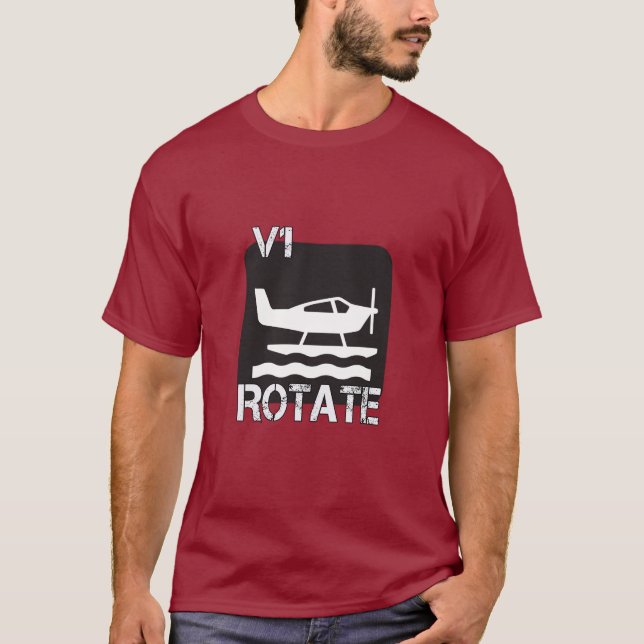 Camiseta V1 Rotar - Charla piloto sobre los amantes del avi (Anverso)