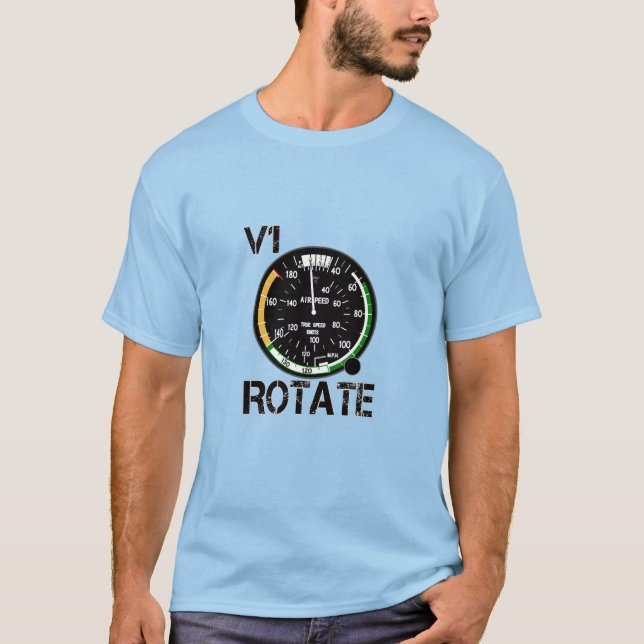 Camiseta V1 Rotar - Charla piloto sobre los amantes del avi (Anverso)