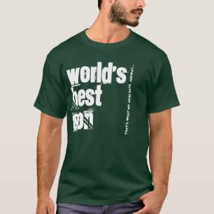 Camiseta V201 verde y blanco del mejor hijo del mundo