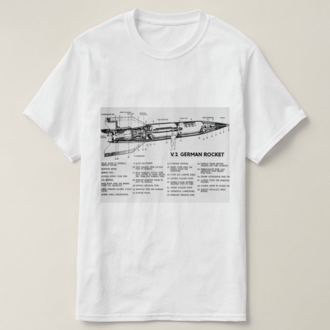 Camiseta V2 Rocket (Diseño del anverso)