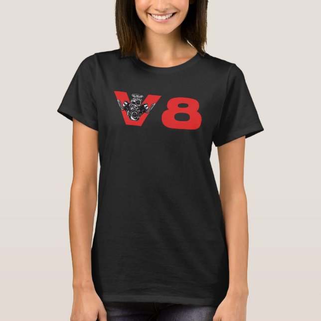 Camiseta V8 Car Tuning Engine Workshop (Anverso)