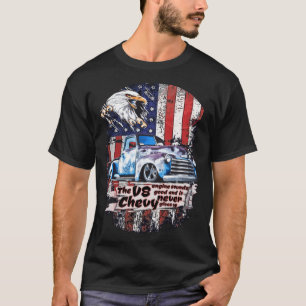 Camiseta V8 Chevy Pick Truck USA Eagle nunca dar una ilustr