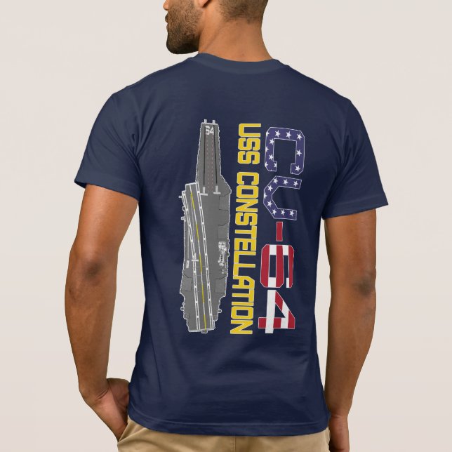 Camiseta V-64 DE USS CONSTELLATION (Reverso)
