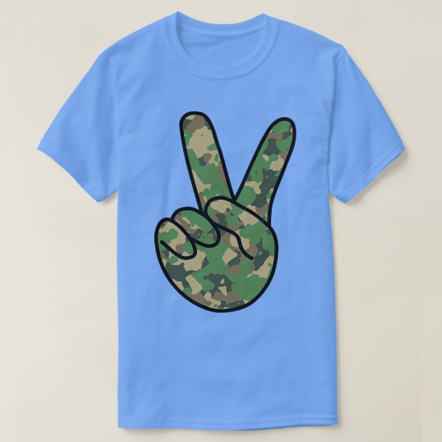Camiseta V Camuflaje Rótulo (Diseño del anverso)