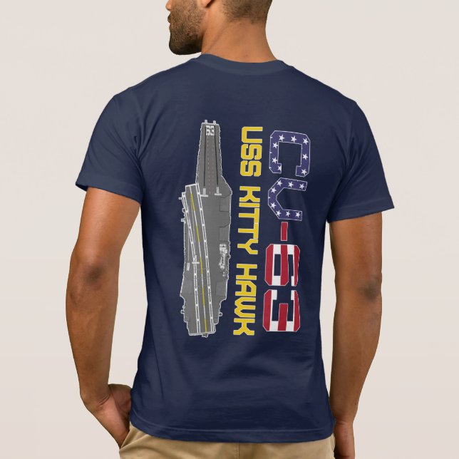 Camiseta V CV-63 de USS KITTY HAWK (Reverso)