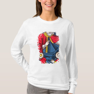 Camiseta V el papa, carta de tarot