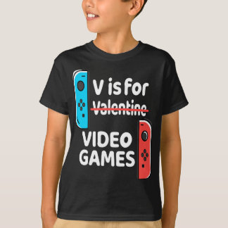 Camiseta V Es Para El Día de San Valentín De Videojuegos Gr