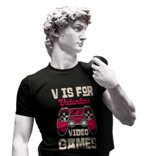 Camiseta V es para juegos de video
