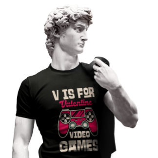 Camiseta V es para juegos de video