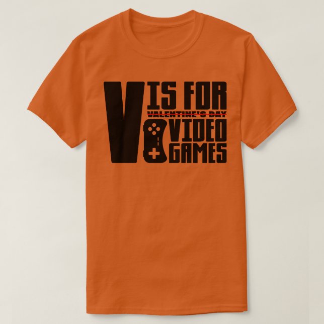 Camiseta V es para juegos de video 1 (Diseño del anverso)