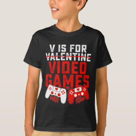 Camiseta V Es Para Juegos De Video Juegos Día De San Valent