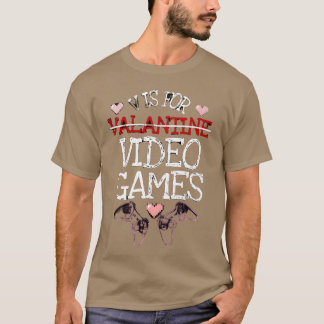 Camiseta V es para regalo divertido de San Valentín de vide