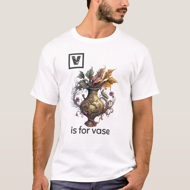 Camiseta V es para Vase T-Shirt (Anverso)
