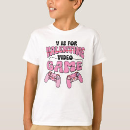 Camiseta V Es Para Videojuegos Día de San Valentín Divertid