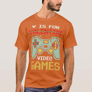 Camiseta V Es Para Videojuegos Divertidos Día de San Valent