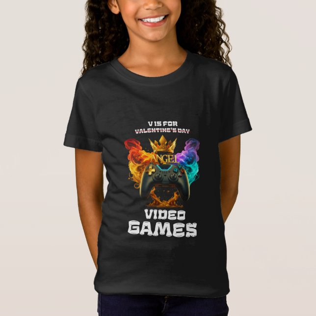 Camiseta V Es Para Videojuegos - El día de San Valentín (Anverso)
