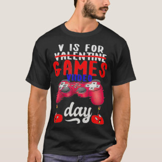 Camiseta V Es Para Videojuegos Funny Día de San Valentín Ga