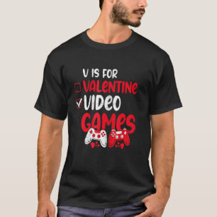 Camiseta V Es Para Videojuegos Hobbies De Juegos De San Val