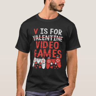 Camiseta V Es Para Videojuegos - Jugador De Regalos El día